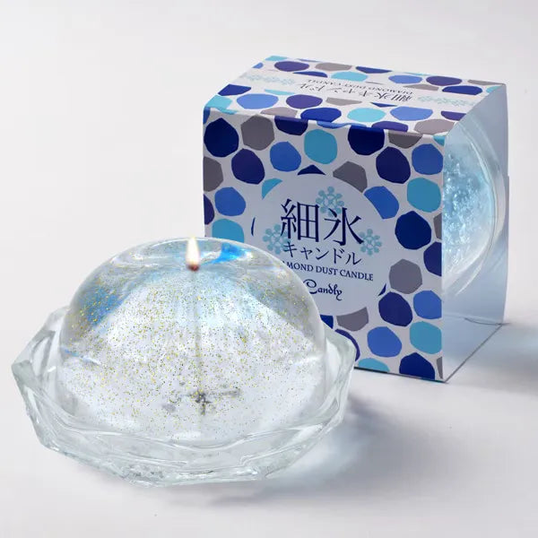 細氷キャンドル（ソーサー付き）