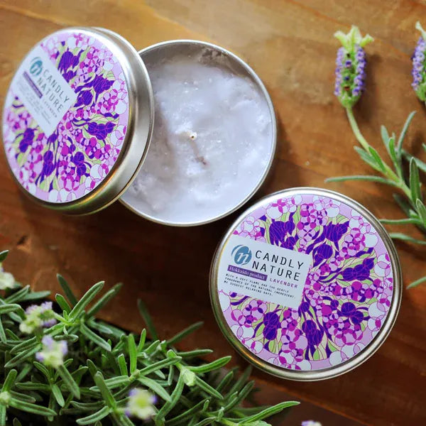 北海道天然アロマキャンドル（缶）/ラベンダー