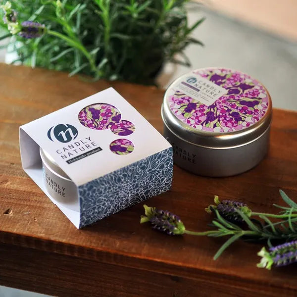 北海道天然アロマキャンドル（缶）/ラベンダー