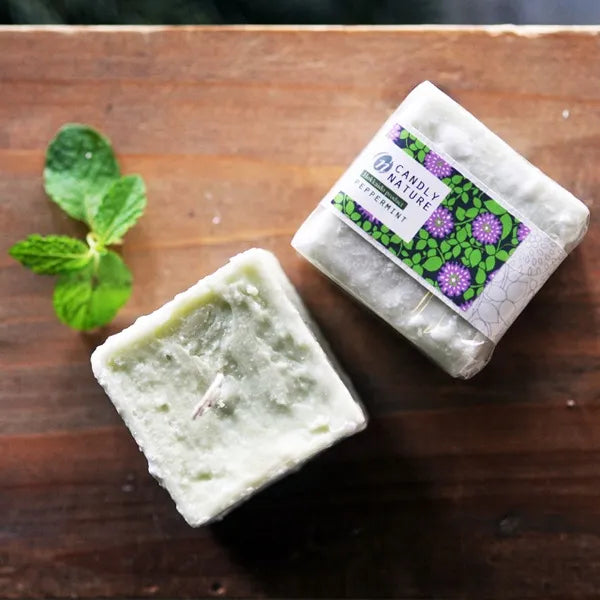 北海道天然アロマキャンドル（キューブ）/ペパーミント