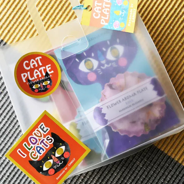 CAT PLATE 3枚入り | シール付き