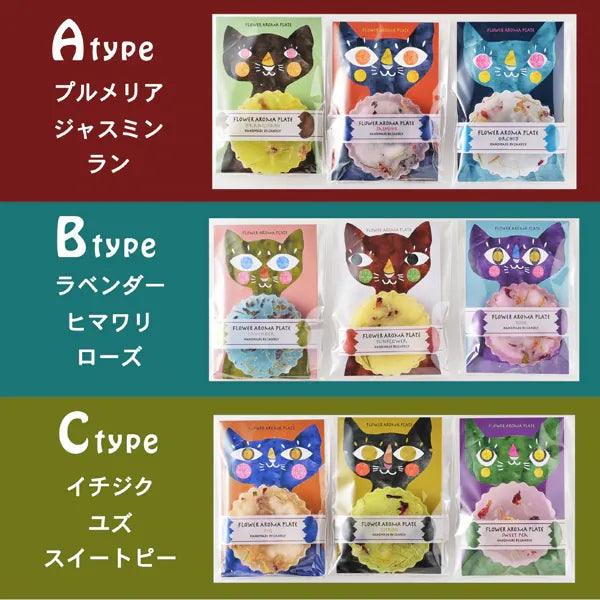 CAT PLATE 3枚入り | シール付き