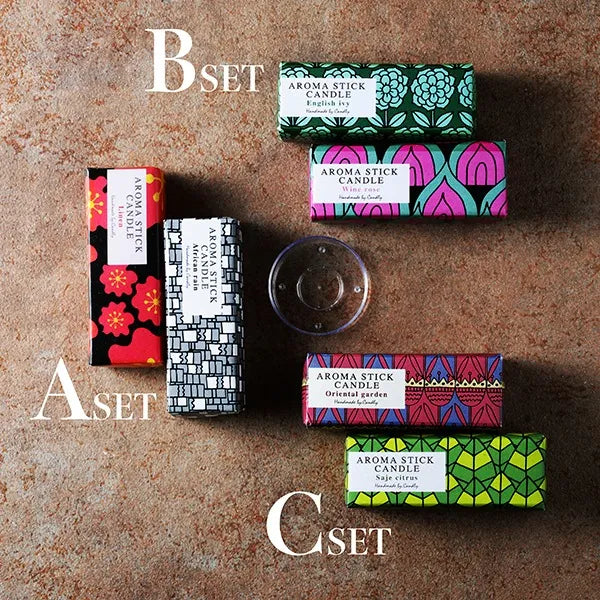 アロマスティックキャンドル2本入り （ポリカポネートカップ付き）