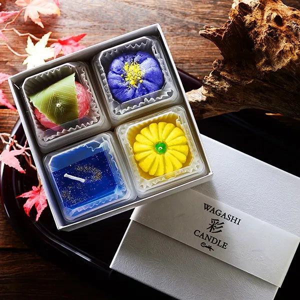 和菓子キャンドル「彩」貼箱入り